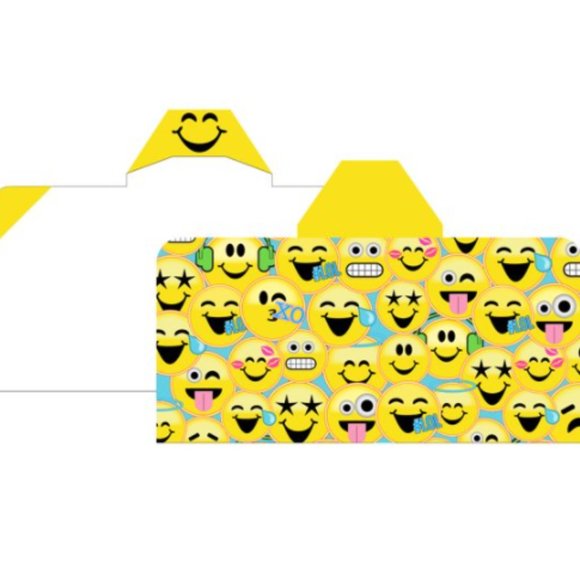 EmojiNation Hooded Towel Wrap Emoji Print 24 x 50 - Picture 3 of 6